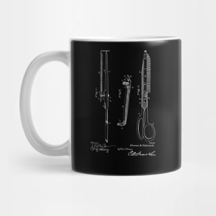 Shears Scissors Vintage Patent Drawing Mug